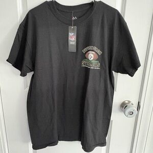 NWT- Majestic NFL Pittsburgh Steelers T-shirt, black, size L